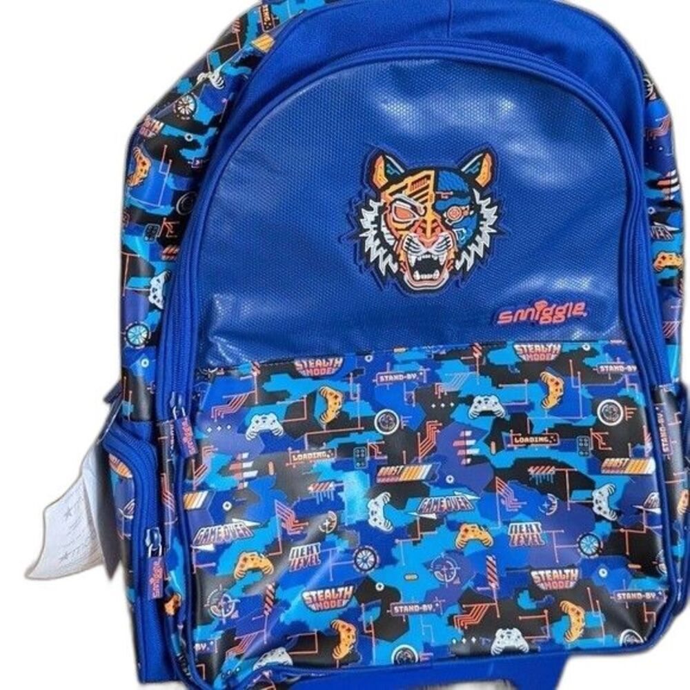 Smiggle Kids Hey There Trolley Bag Backpack, luggage travel bag